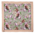 Gucci Modal Silk GG Blooms 140cm Shawl