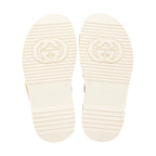 Gucci Multicolor GG Canvas Angelina Slide Platform Sandals - Size 7 / 37
