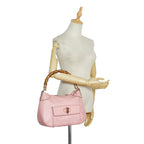 Gucci Nailhead Bamboo Handbag (SHG-InJ5MJ)