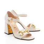 Gucci Nappa Leather Horsebit Sandals - Size 10.5 / 40.5