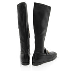 Gucci Nappa Leather Jordaan Knee High Boots - Size 7.5 / 37.5