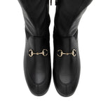 Gucci Nappa Leather Jordaan Knee High Boots - Size 7.5 / 37.5