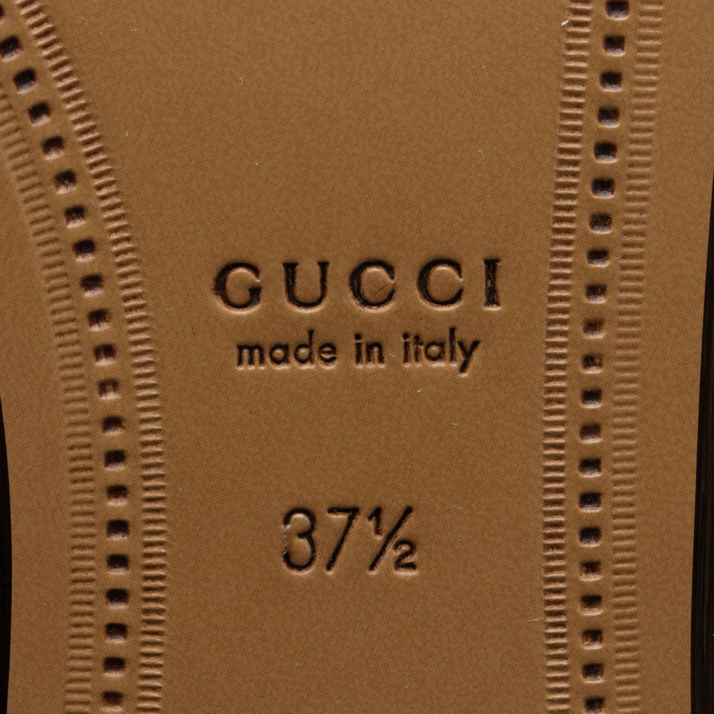 Gucci Nappa Leather Jordaan Knee High Boots - Size 7.5 / 37.5