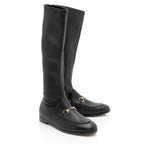 Gucci Nappa Leather Jordaan Knee High Boots - Size 7.5 / 37.5