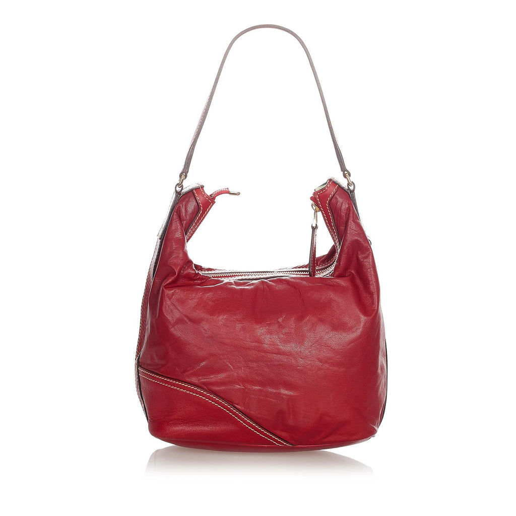 Gucci New Britt Leather Shoulder Bag (SHG-23070)
