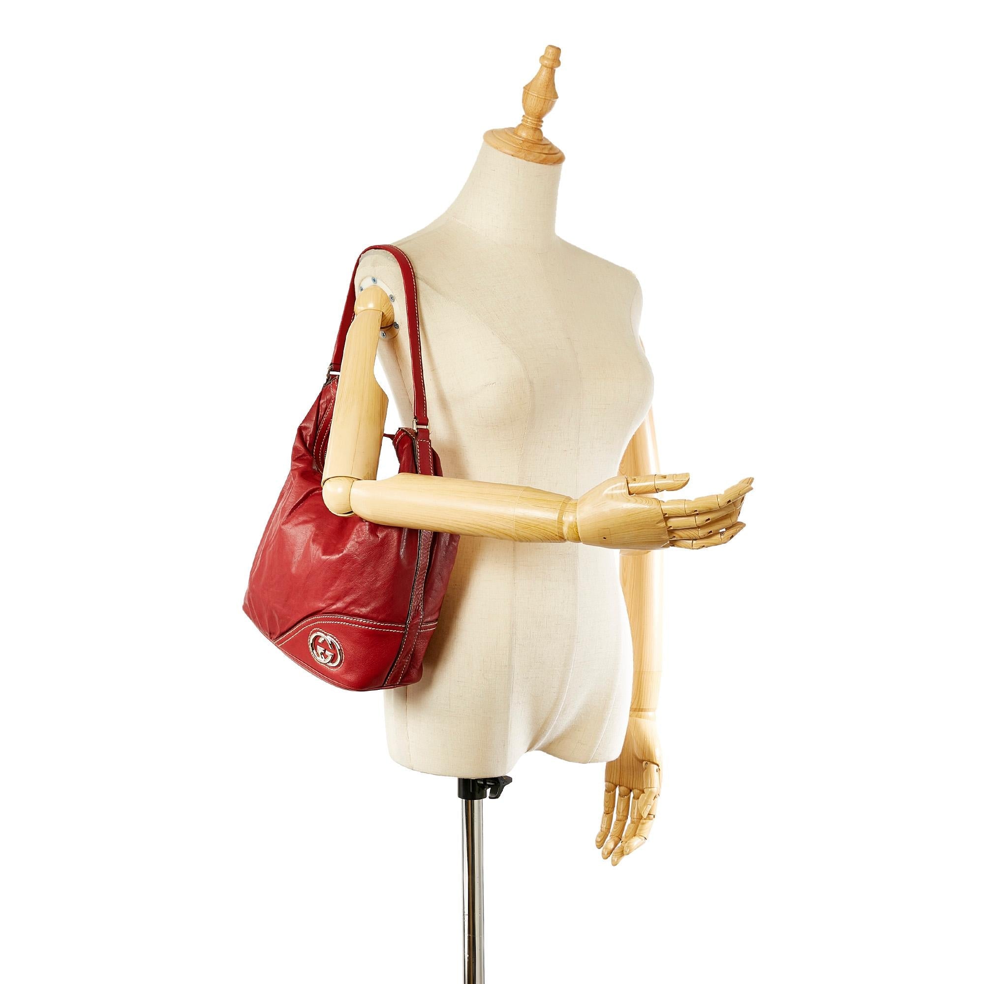 Gucci New Britt Leather Shoulder Bag (SHG-23070)