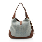 Gucci GG Denim New Jackie Medium Shoulder Bag (SHF-I4xdgI)