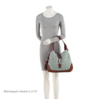 Gucci GG Denim New Jackie Medium Shoulder Bag (SHF-I4xdgI)