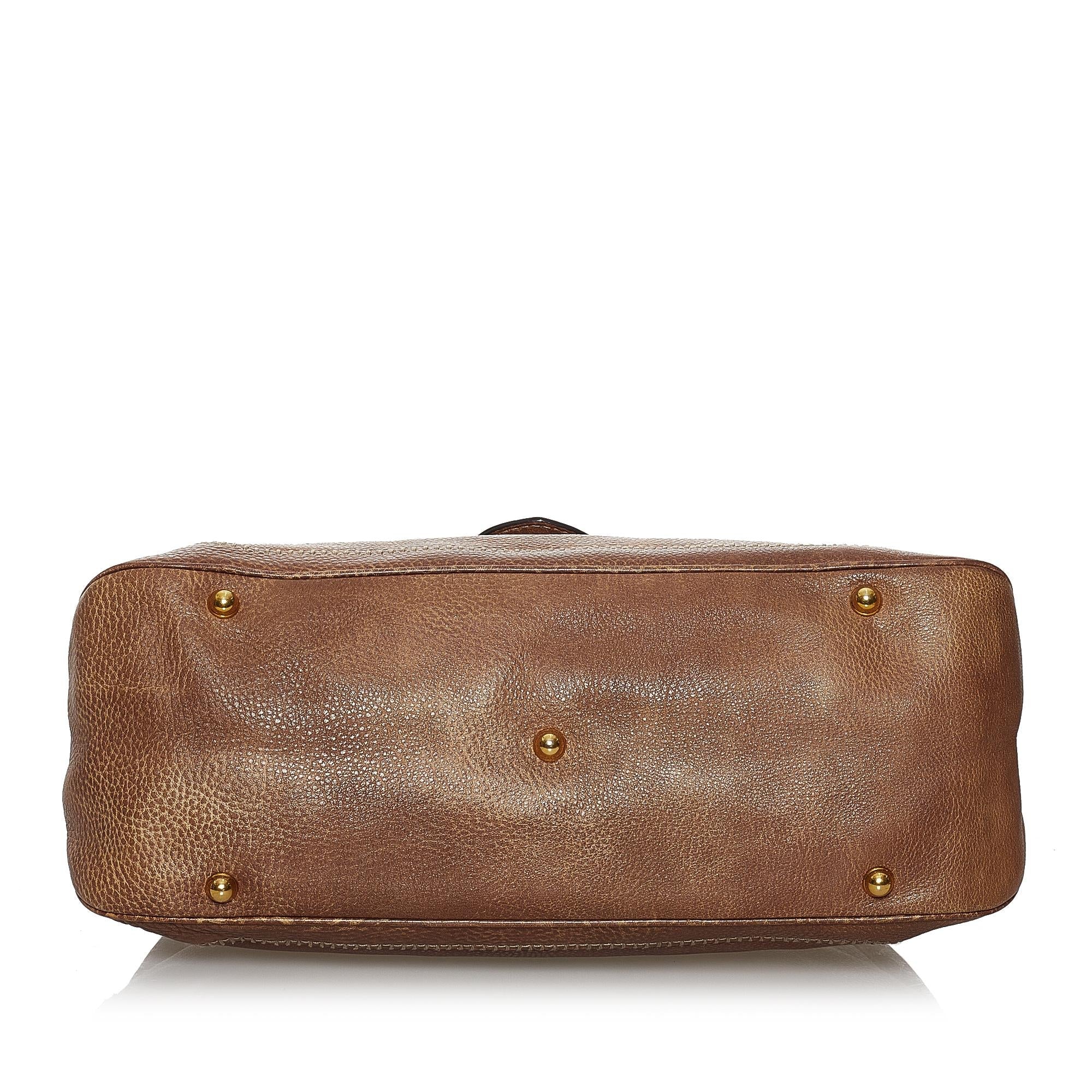 Gucci New Pelham Leather Handbag (SHG-37217)