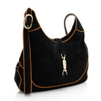 Gucci Nubuck Leather Jackie Medium Shoulder Bag (SHF-IN61fj)