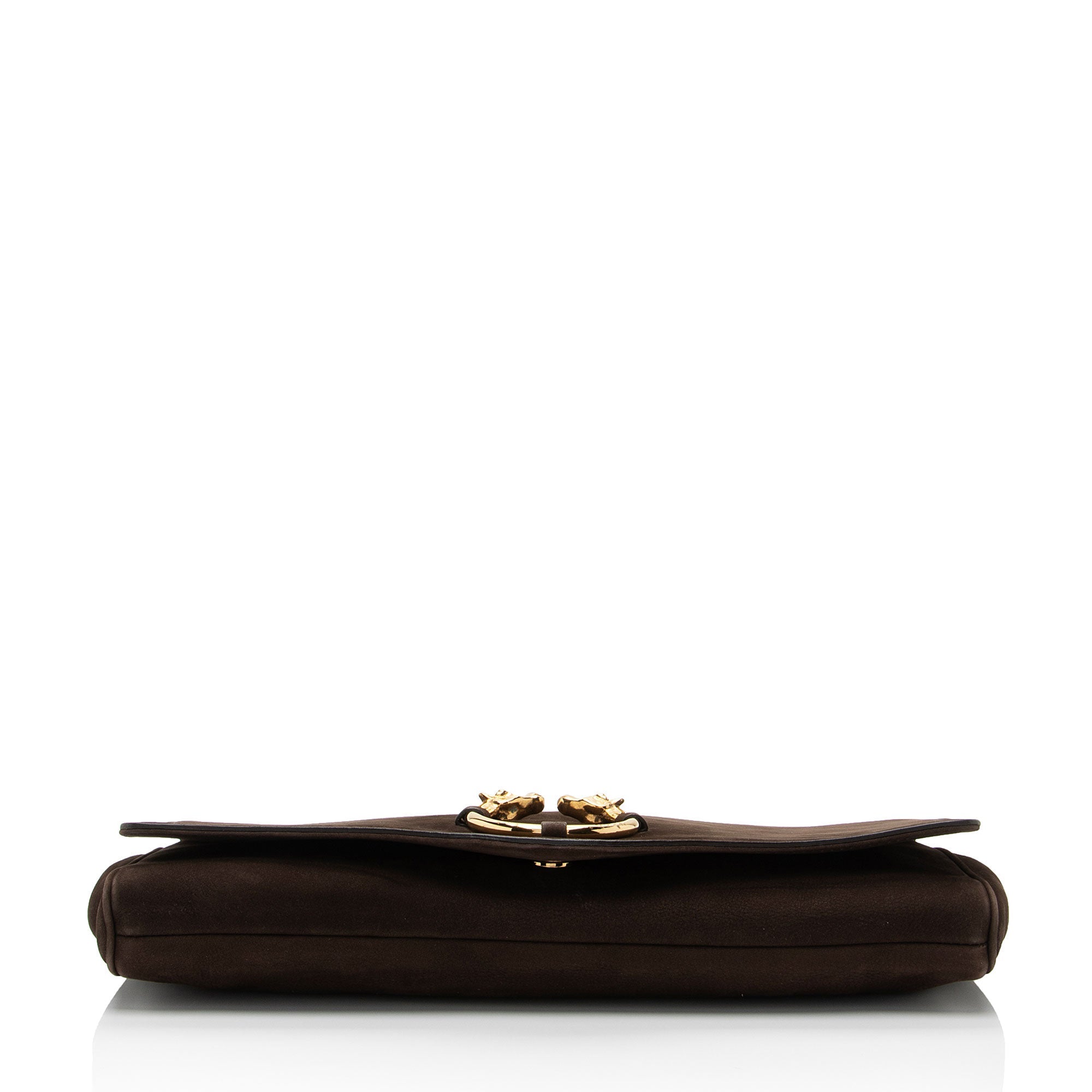Gucci Nubuck Leather Ribot Clutch (SHF-ge9pTT)