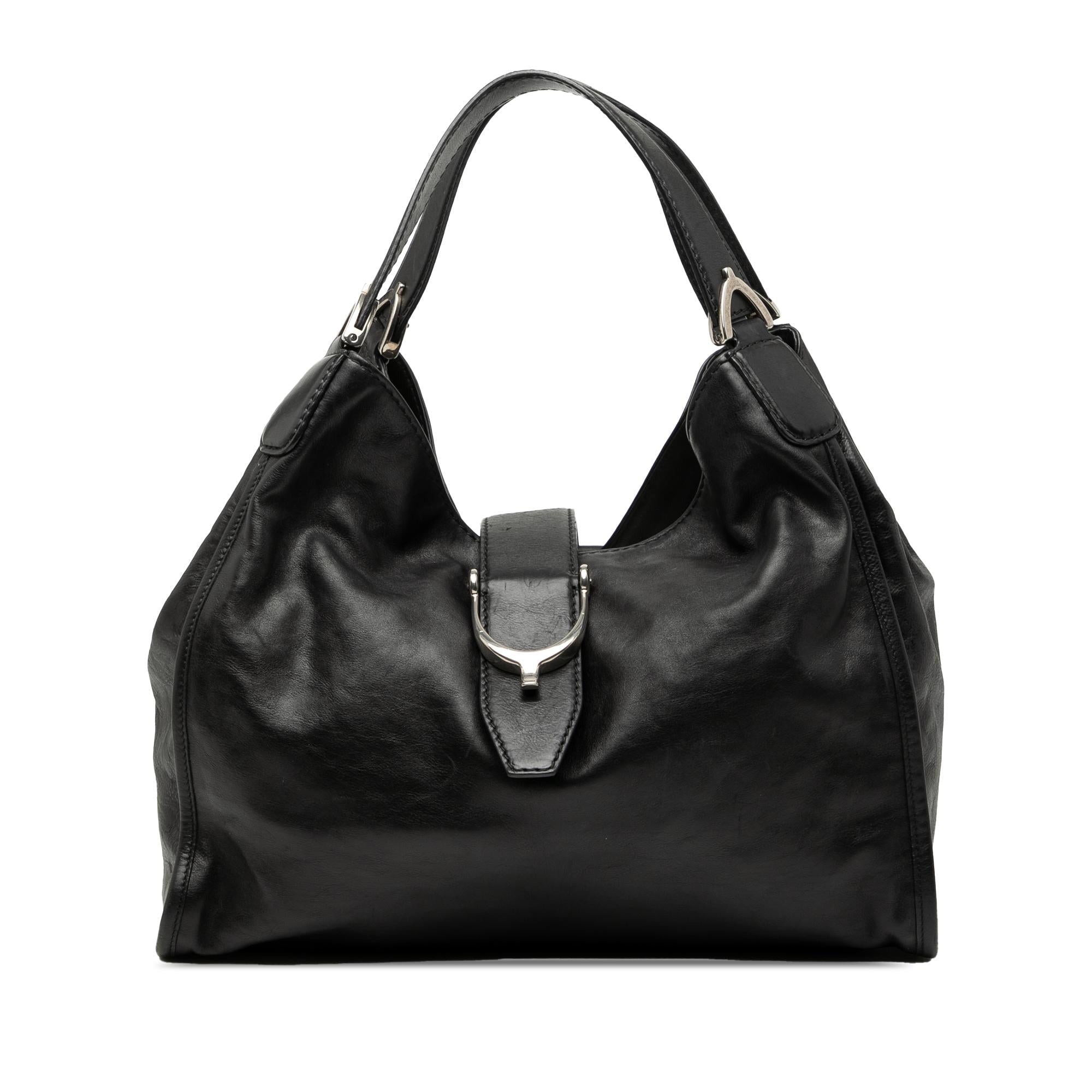 Gucci Nubuck Soft Stirrup Tote