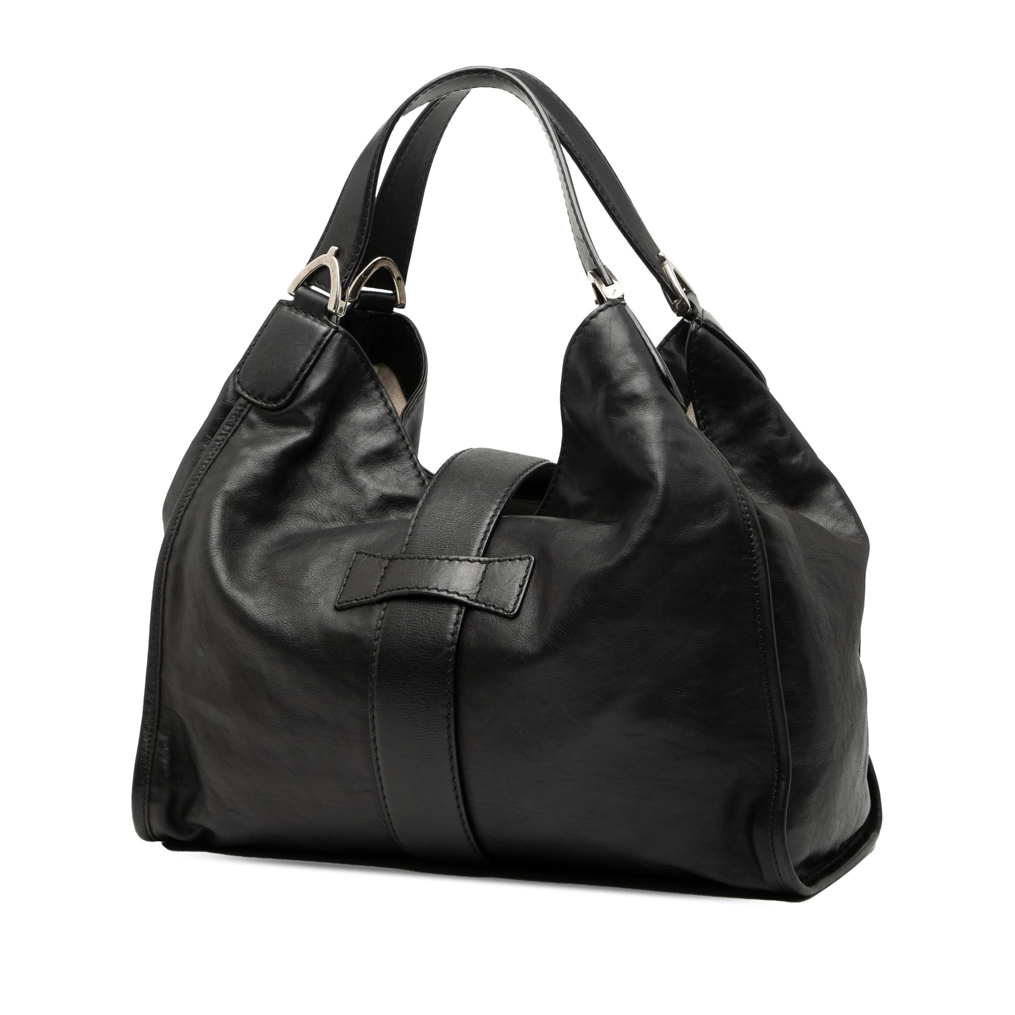 Gucci Nubuck Soft Stirrup Tote