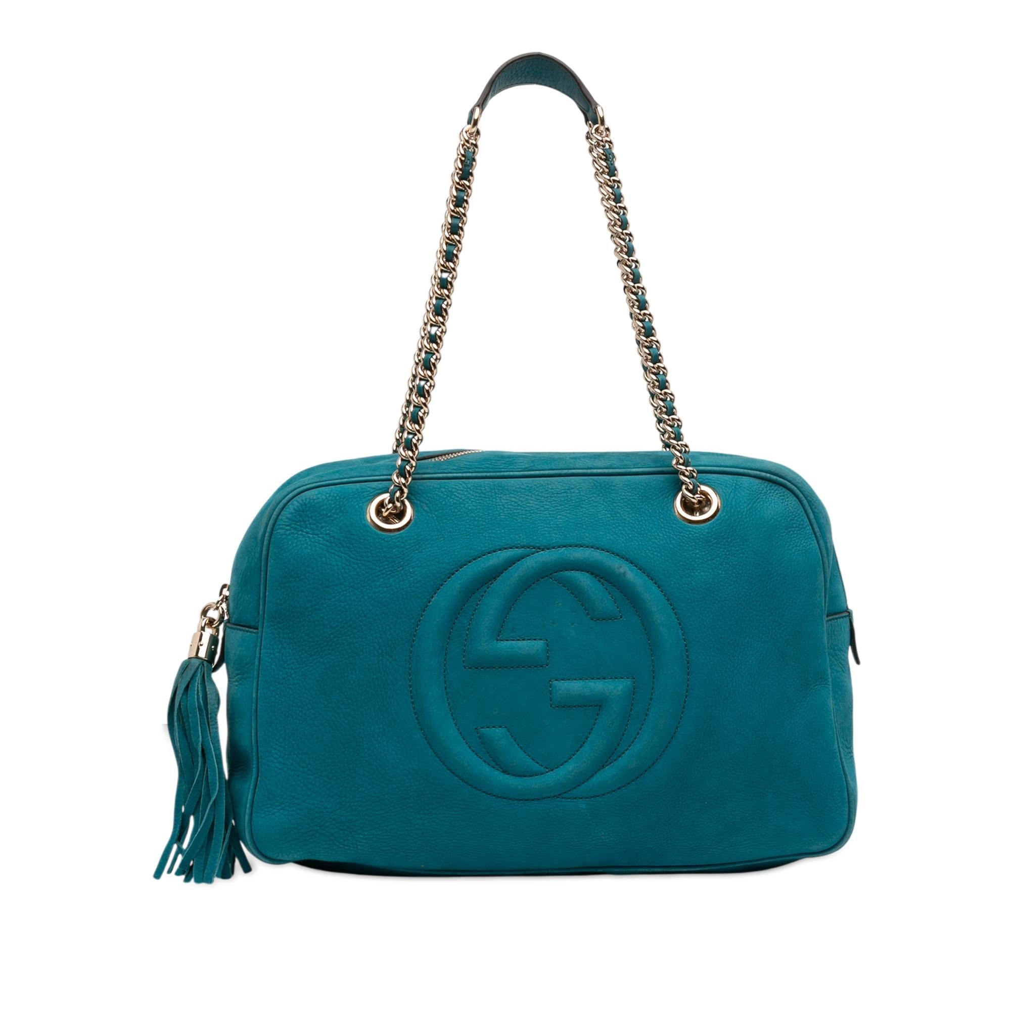 Gucci Nubuck Soho Chain Shoulder Bag