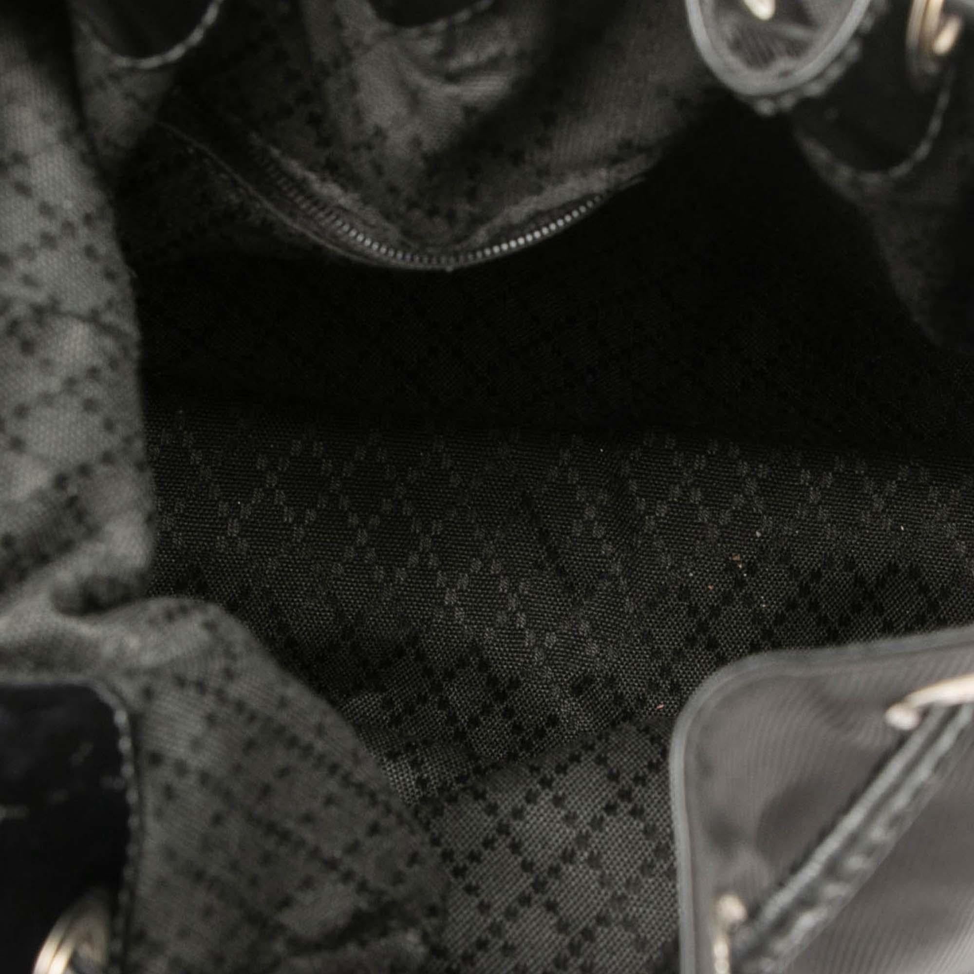 Gucci Nylon Bamboo Bucket Bag
