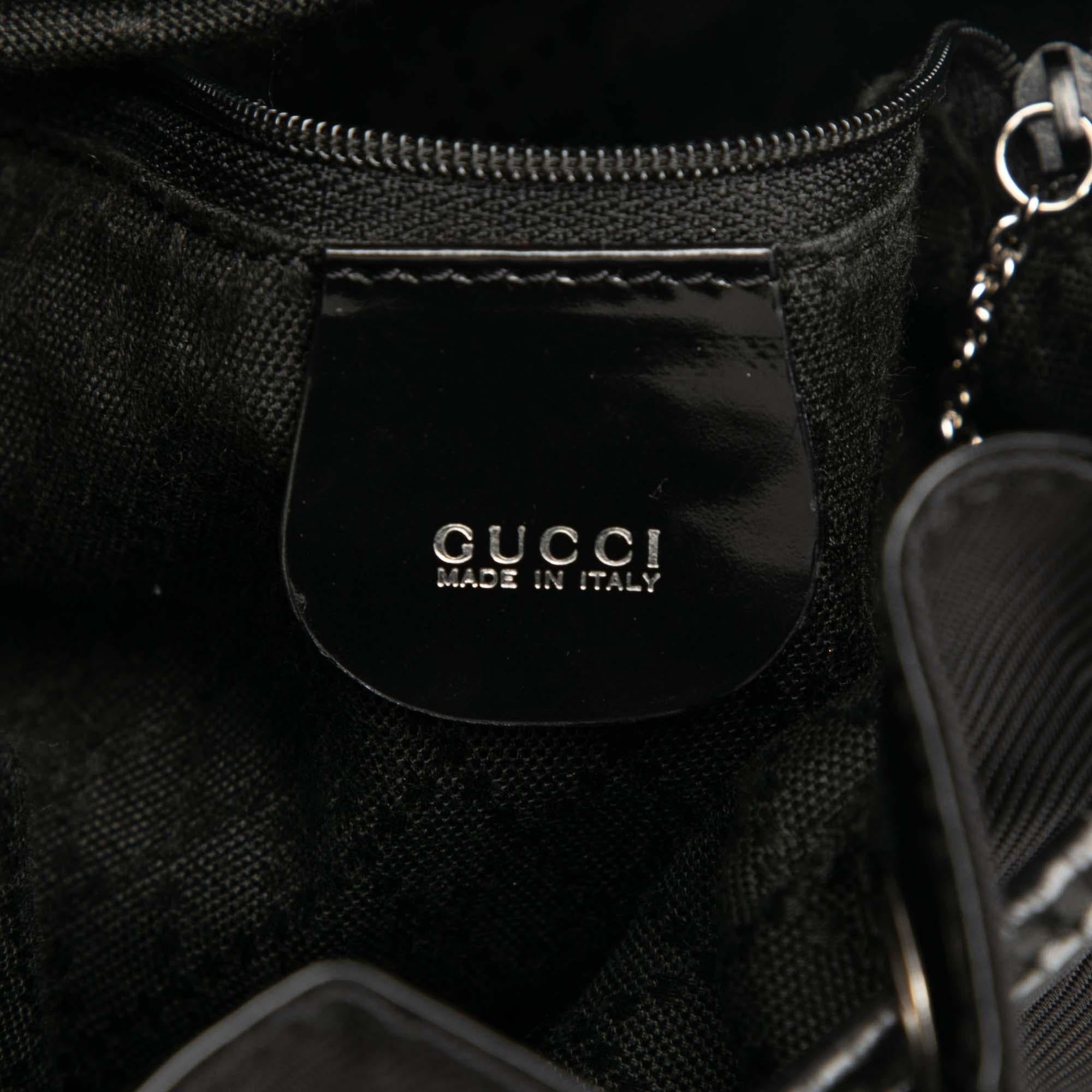 Gucci Nylon Bamboo Bucket Bag