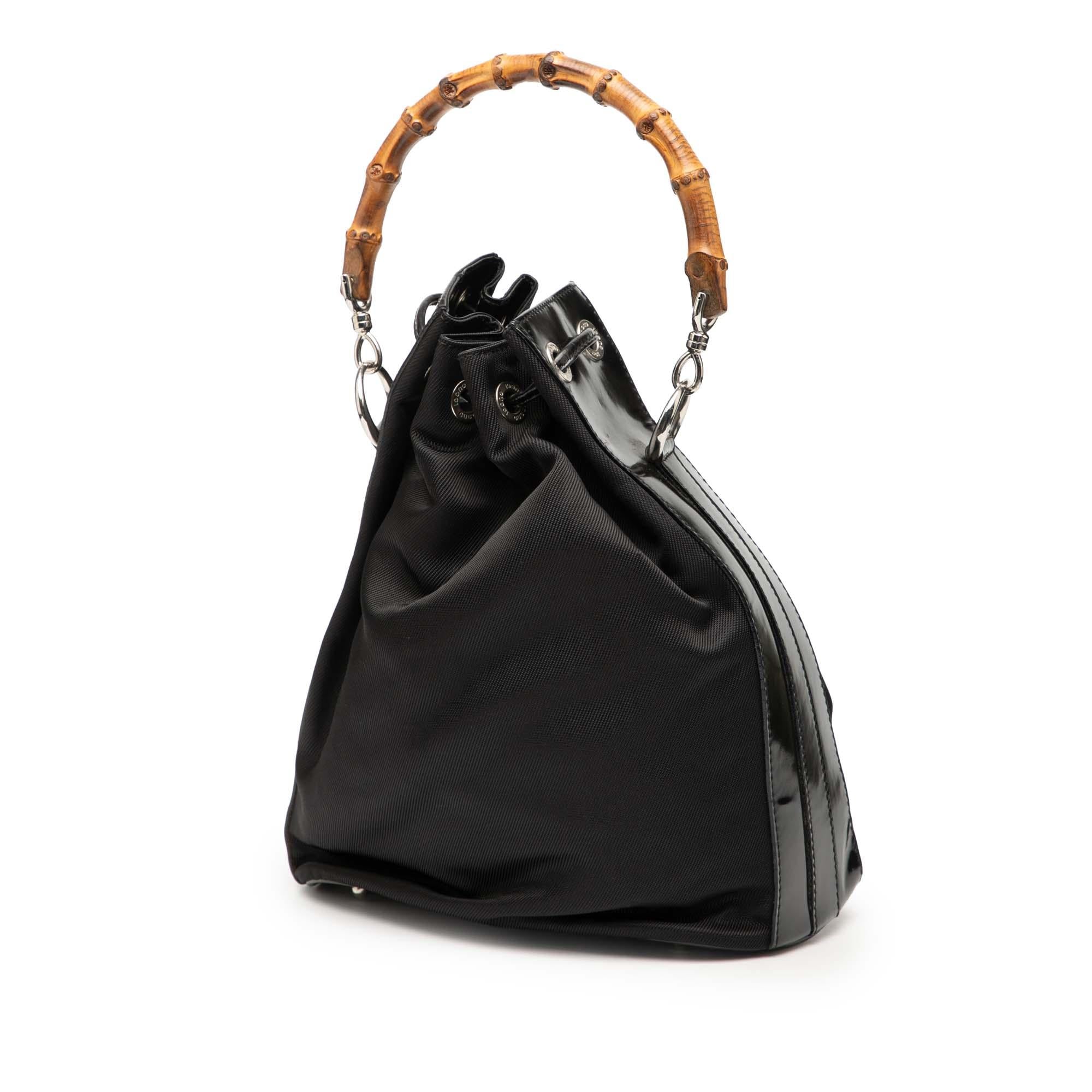 Gucci Nylon Bamboo Bucket Bag
