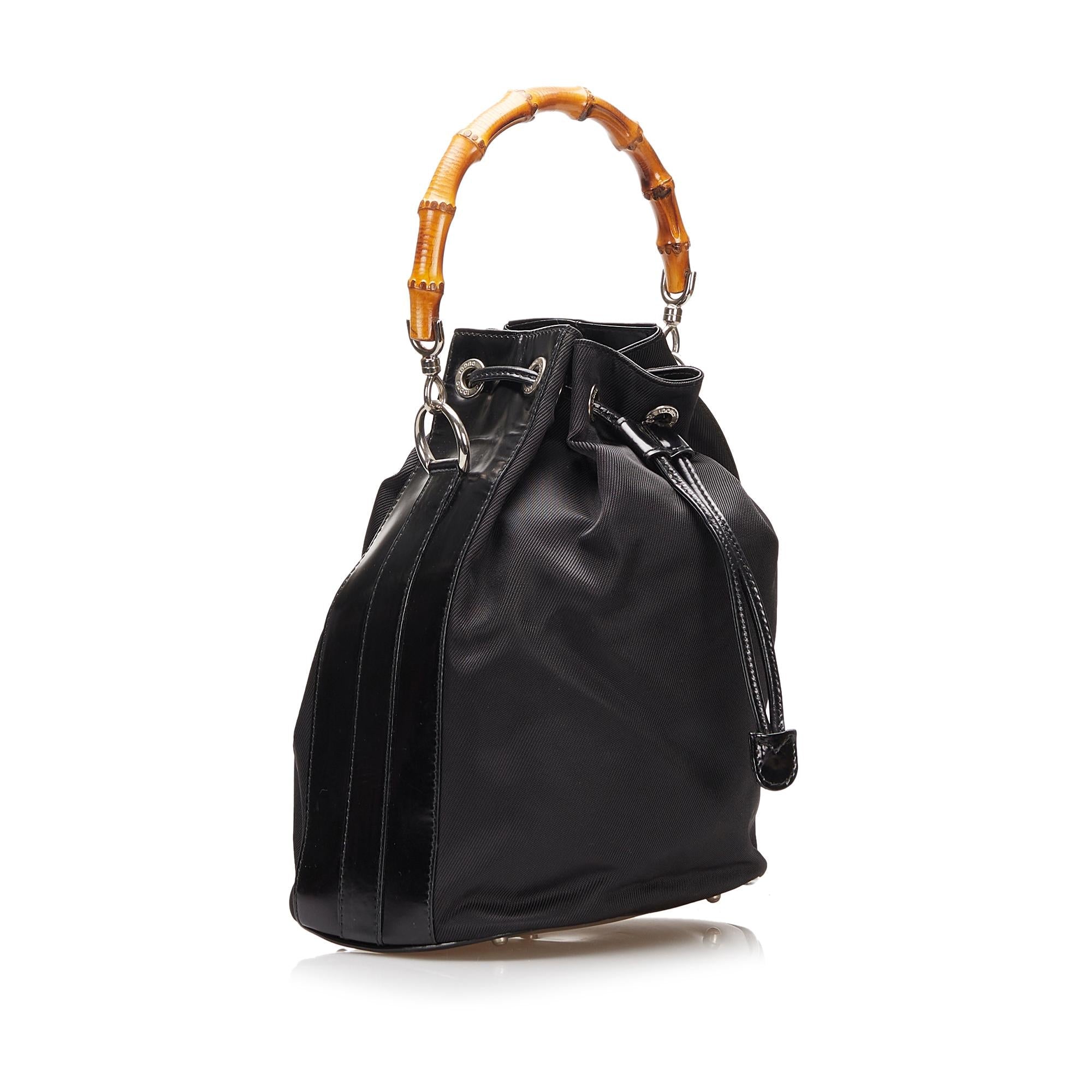 Gucci Nylon Bamboo Bucket (SHG-2zTbNP)