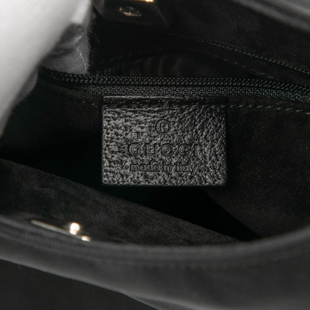 Gucci Nylon Bamboo Handbag