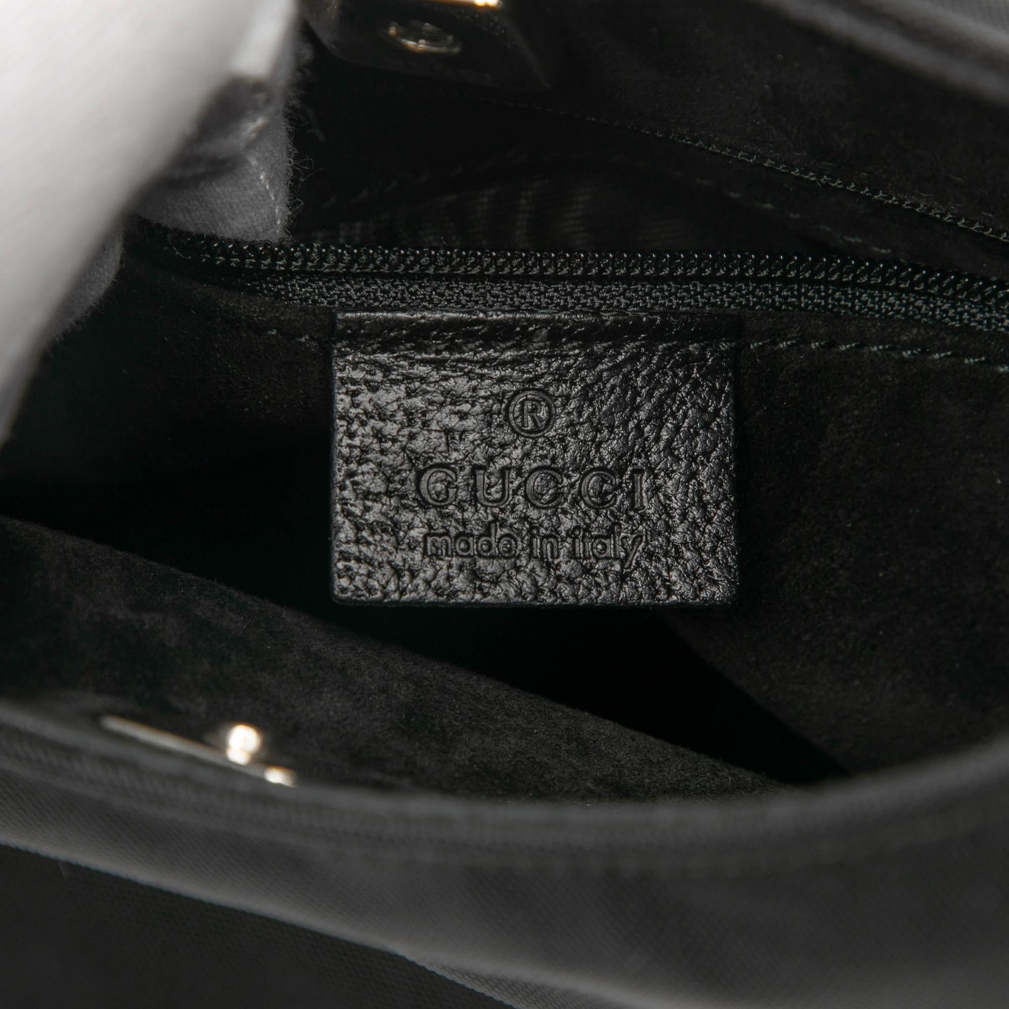 Gucci Nylon Bamboo Handbag