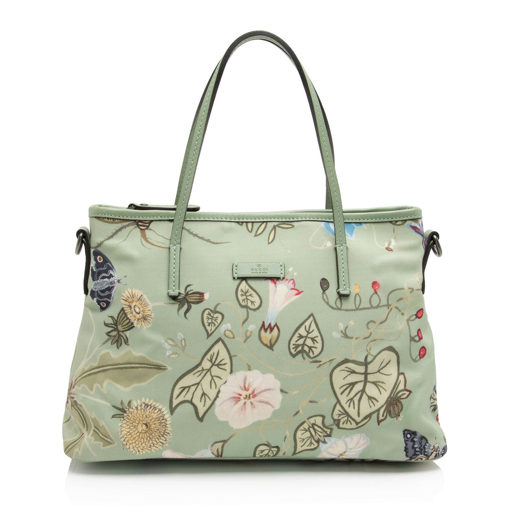Gucci Nylon Flora Knight Small Tote (SHF-2ID1EO)
