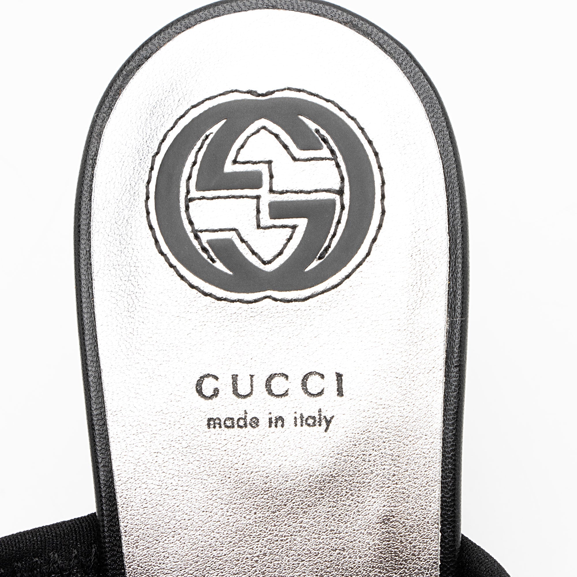 Gucci Nylon Interlocking G Heel Greta Mules - Size 9.5 / 39.5