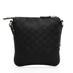 Gucci Nylon Monogram Small Flat Messenger Bag (SHF-uRak7p)