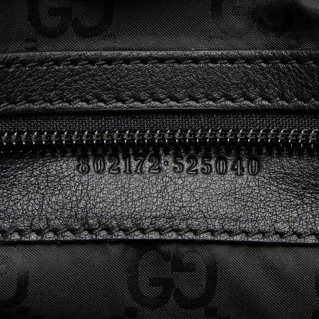 Gucci Nylon Embossed Logo Web Large Tote