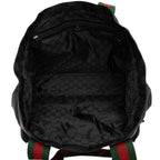 Gucci Nylon Embossed Logo Web Large Tote