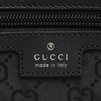 Gucci Nylon Embossed Logo Web Large Tote