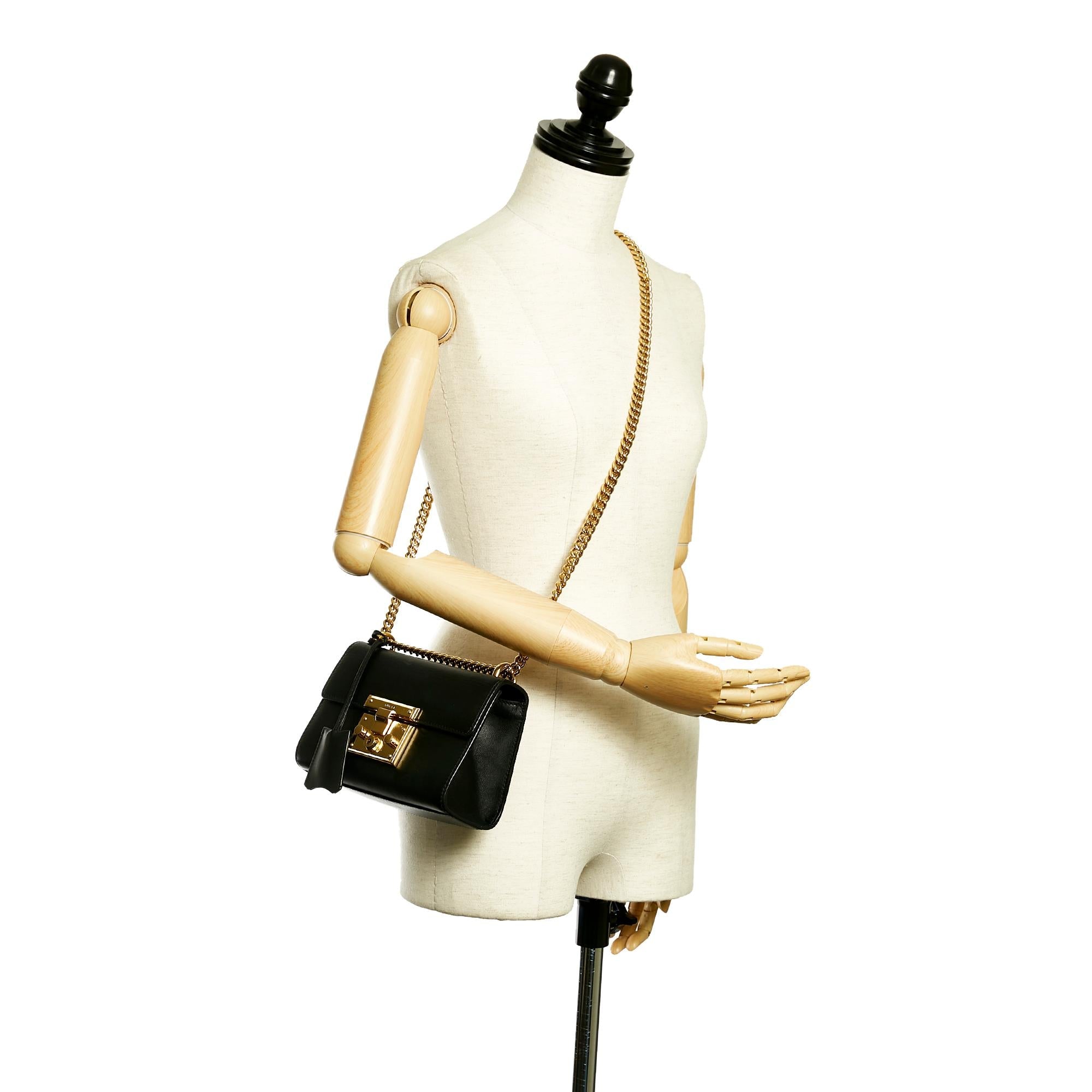 Gucci Padlock Leather Crossbody Bag (SHG-35067)