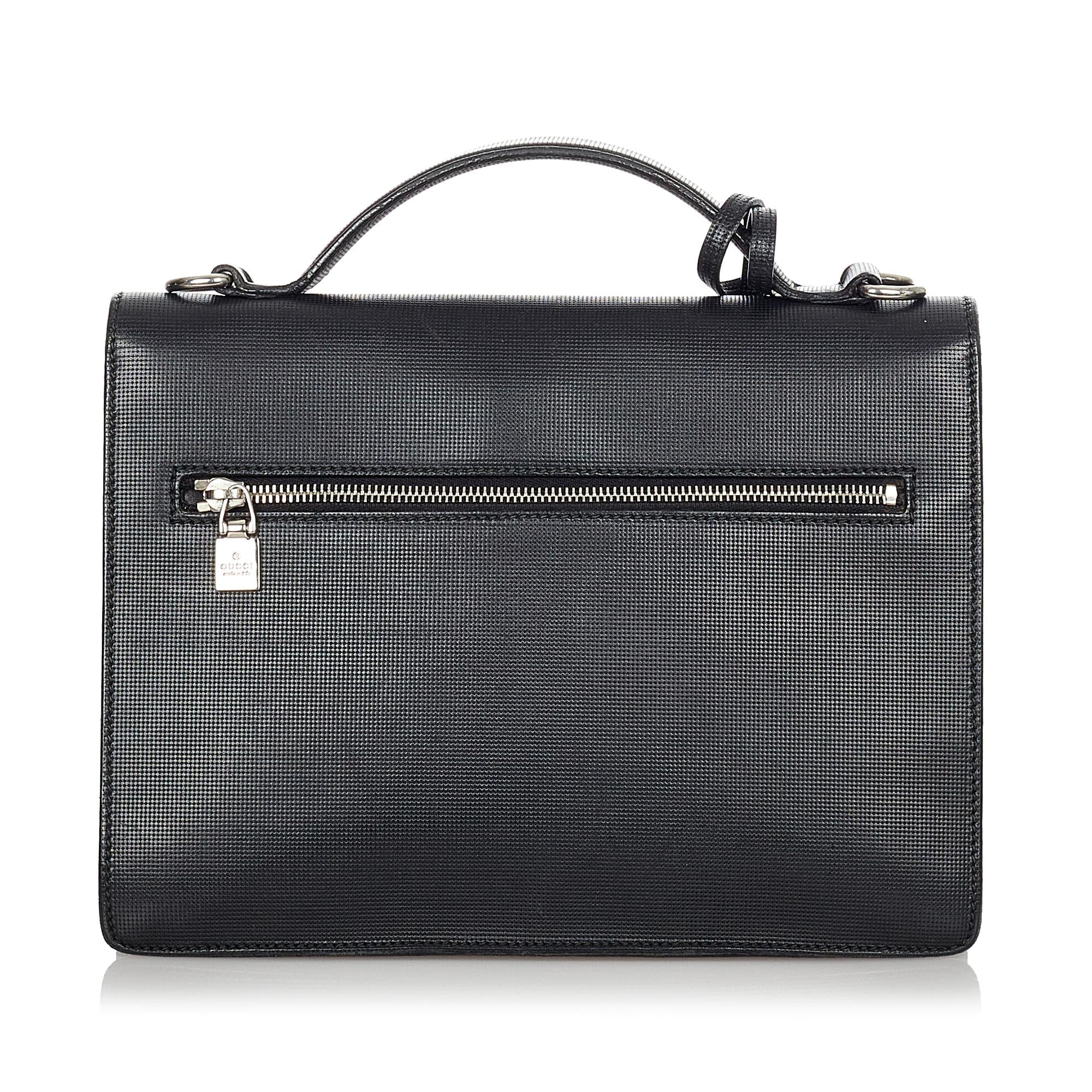 Gucci Padlock Leather Satchel (SHG-24197)