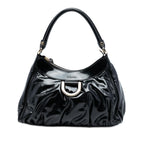 Gucci Patent Abbey D Ring Handbag