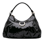 Gucci Patent Abbey D Ring Shoulder Bag