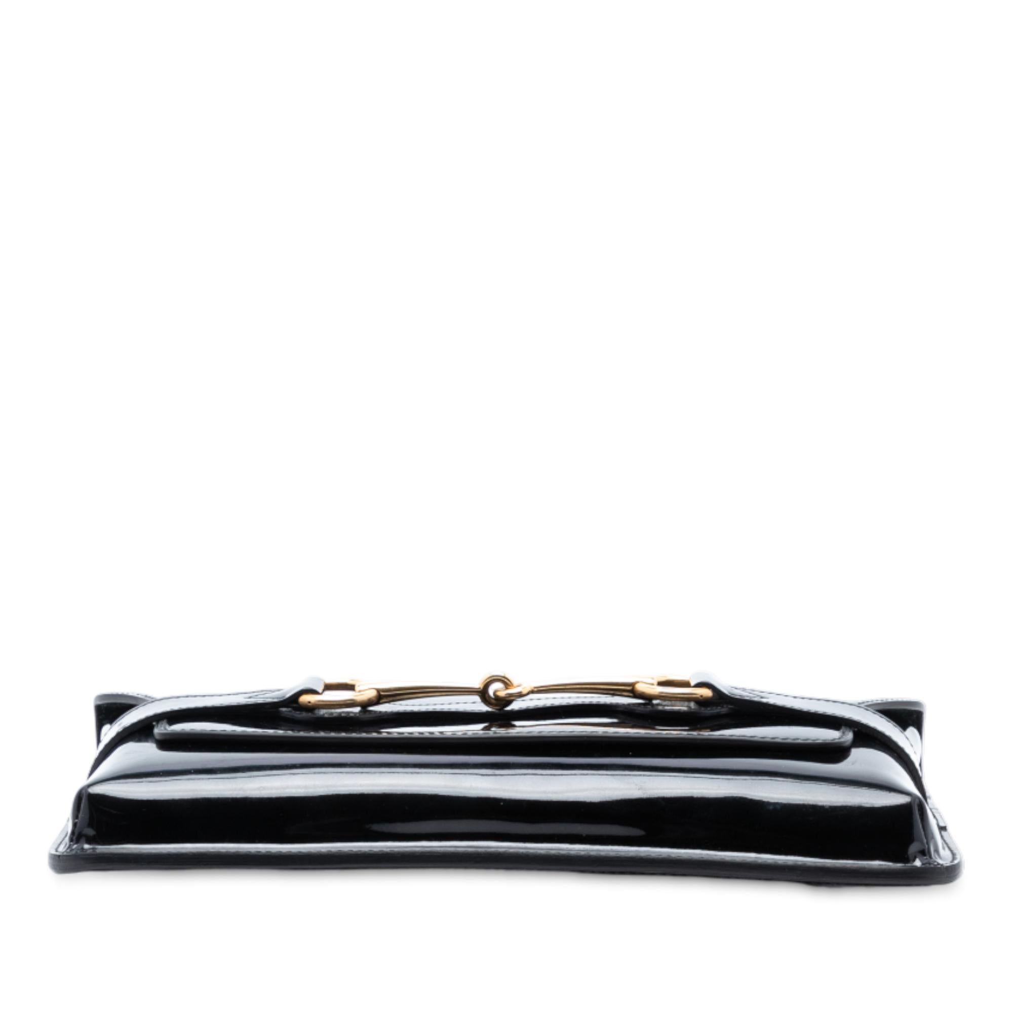 Gucci Patent Bright Bit Clutch