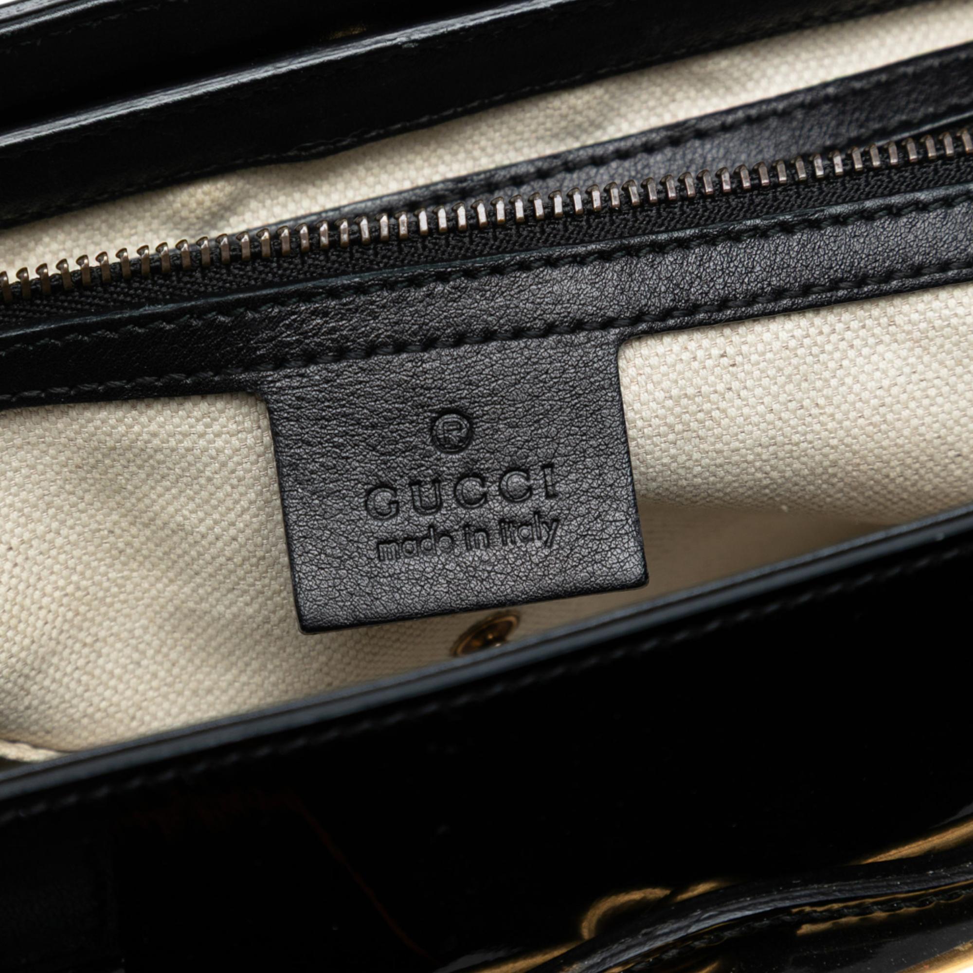 Gucci Patent Bright Bit Satchel