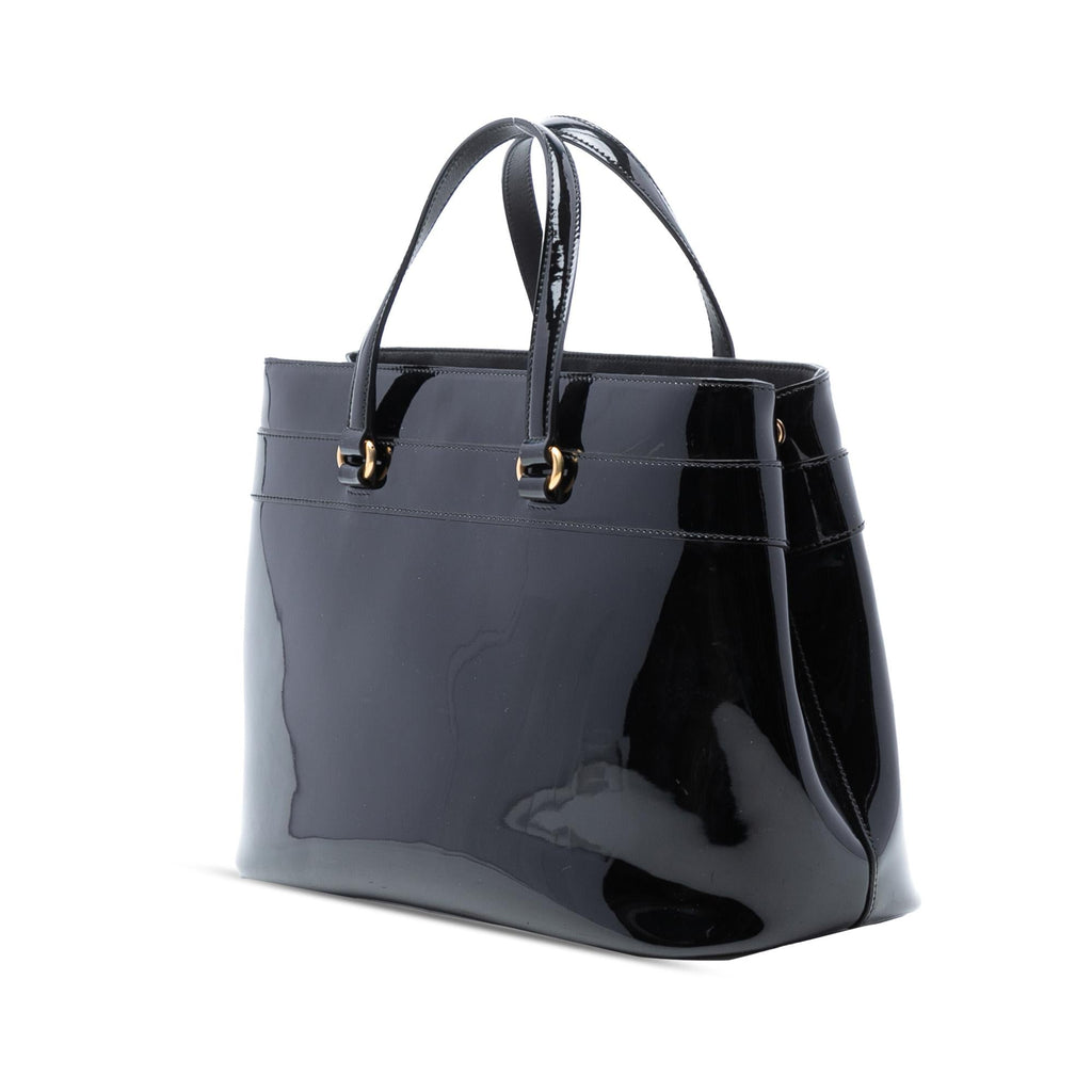 Gucci Patent Bright Bit Satchel