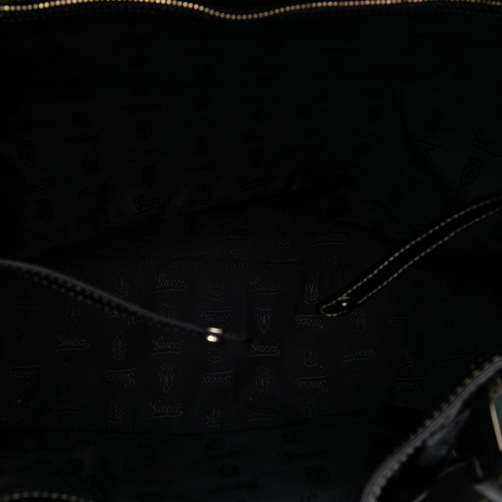 Gucci Patent Dialux Britt Web Tote