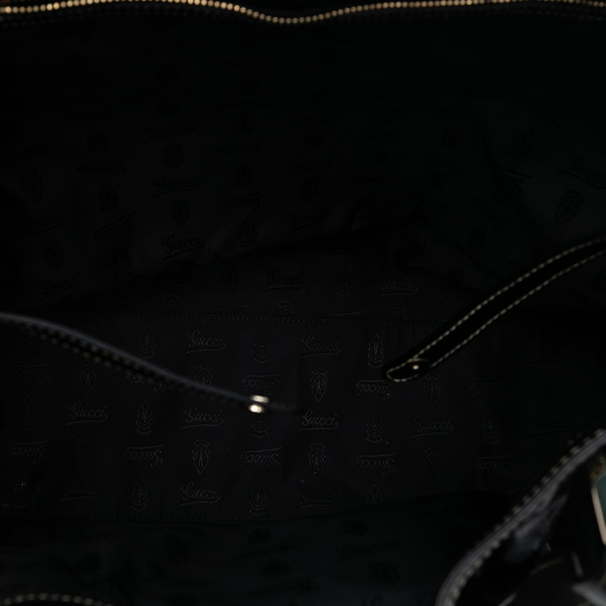 Gucci Patent Dialux Britt Web Tote