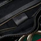 Gucci Patent Dialux Britt Web Tote