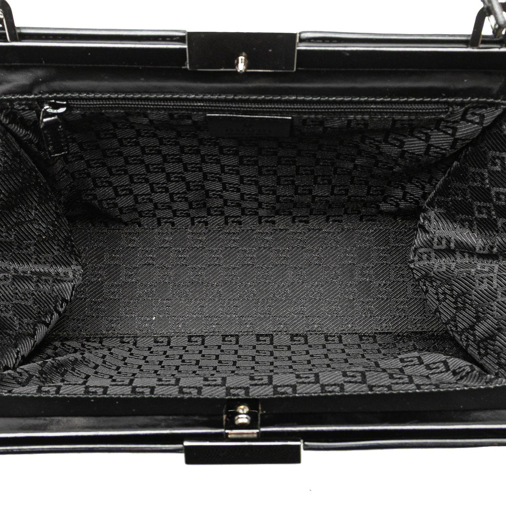 Gucci Patent Frame Handbag