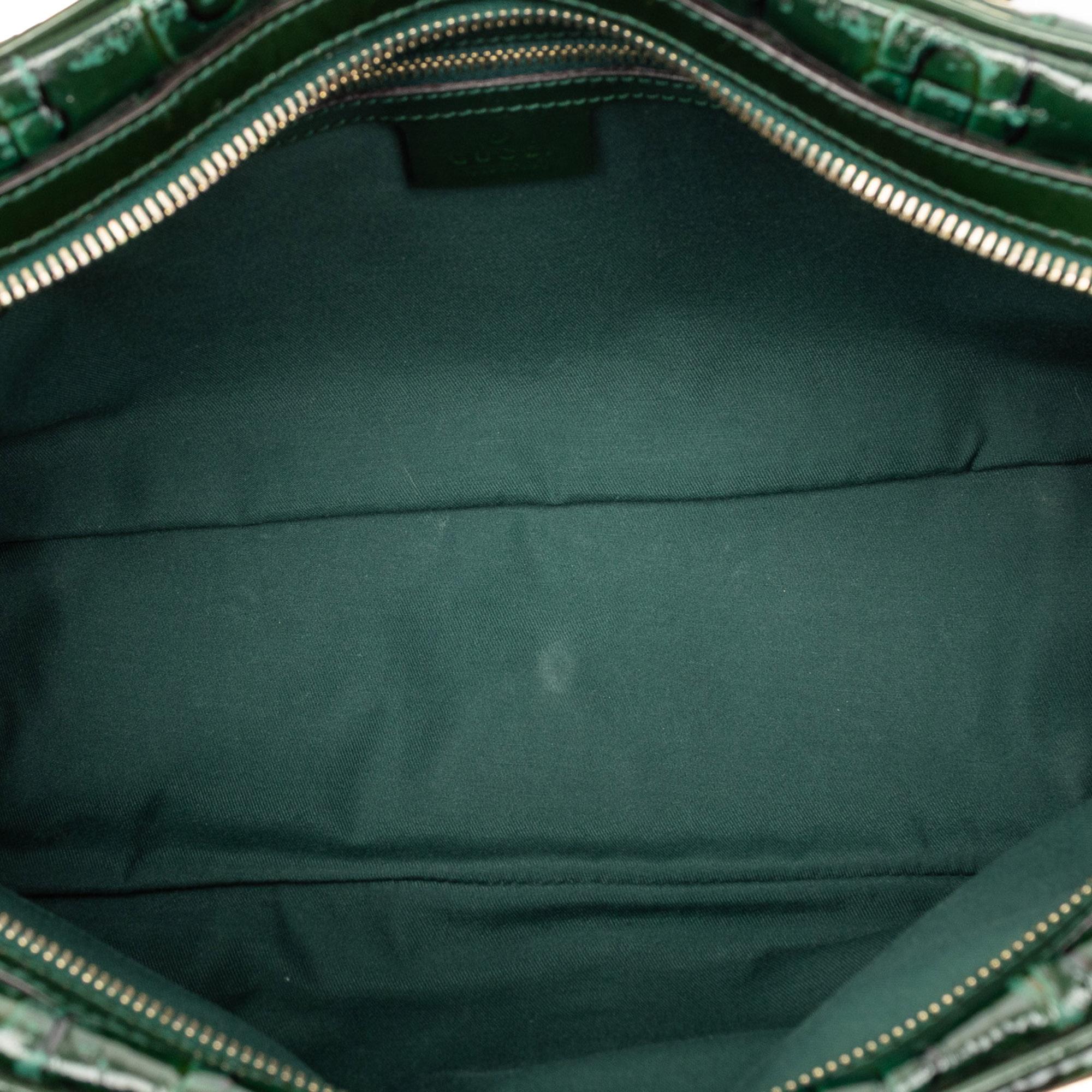 Gucci Patent Horsebit Glam Shoulder Bag