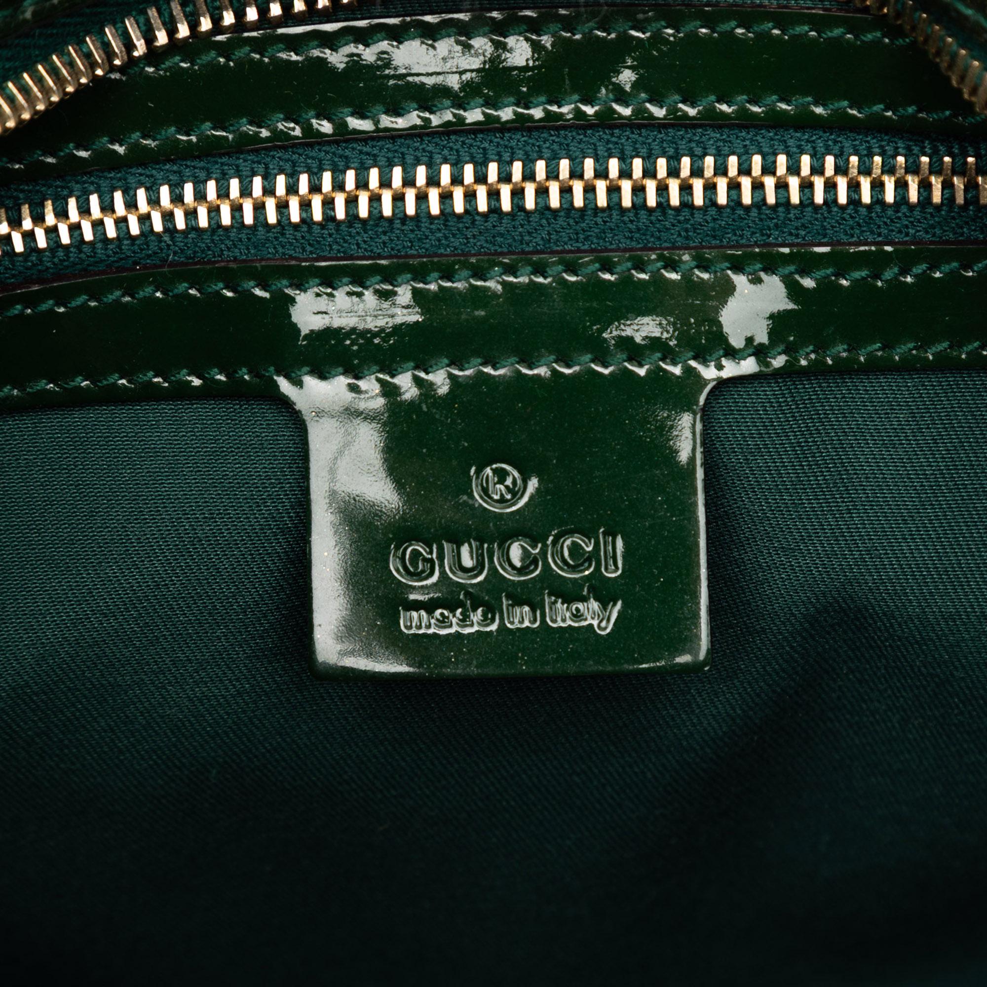 Gucci Patent Horsebit Glam Shoulder Bag