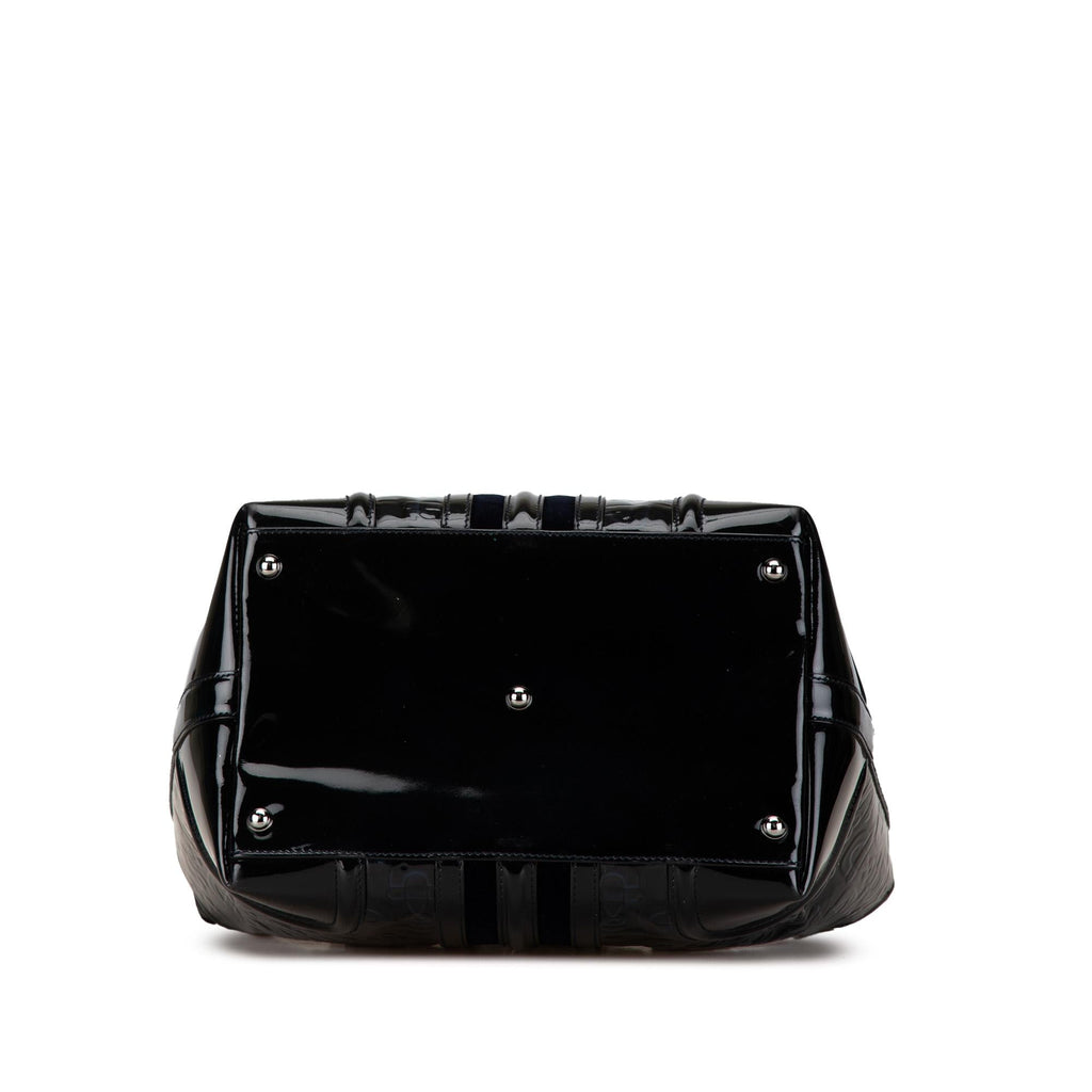 Gucci Patent Horsebit Treasure Handbag (SHG-RRhddh)