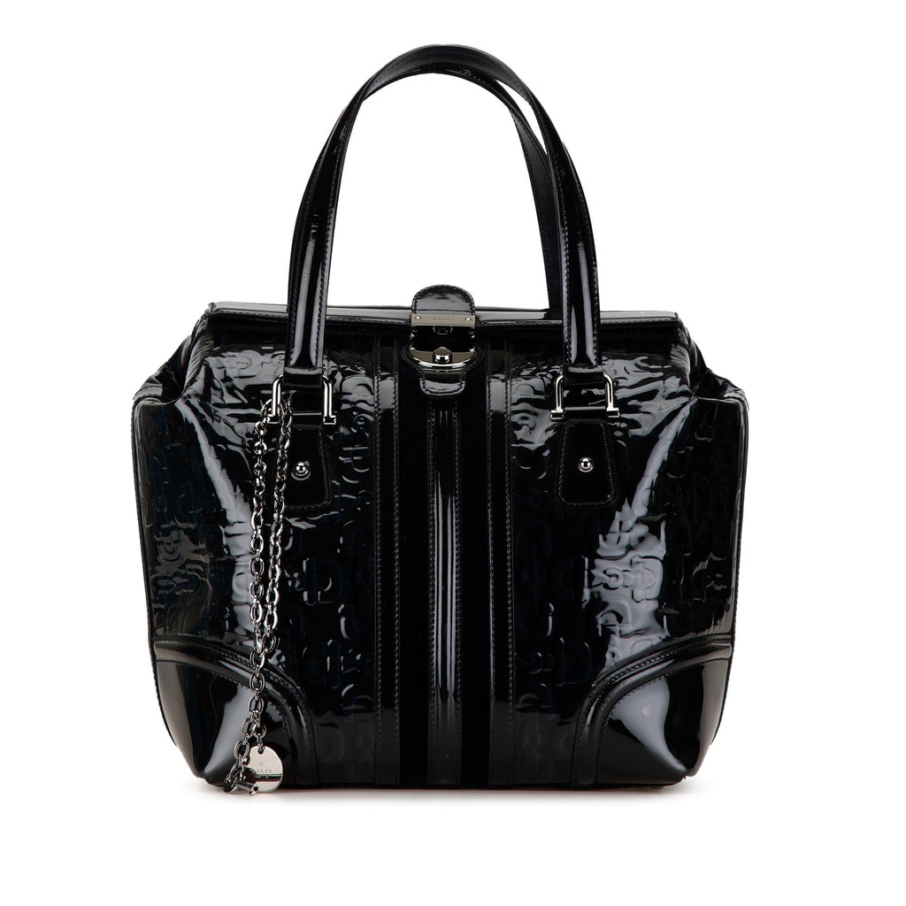 Gucci Patent Horsebit Treasure Handbag (SHG-RRhddh)