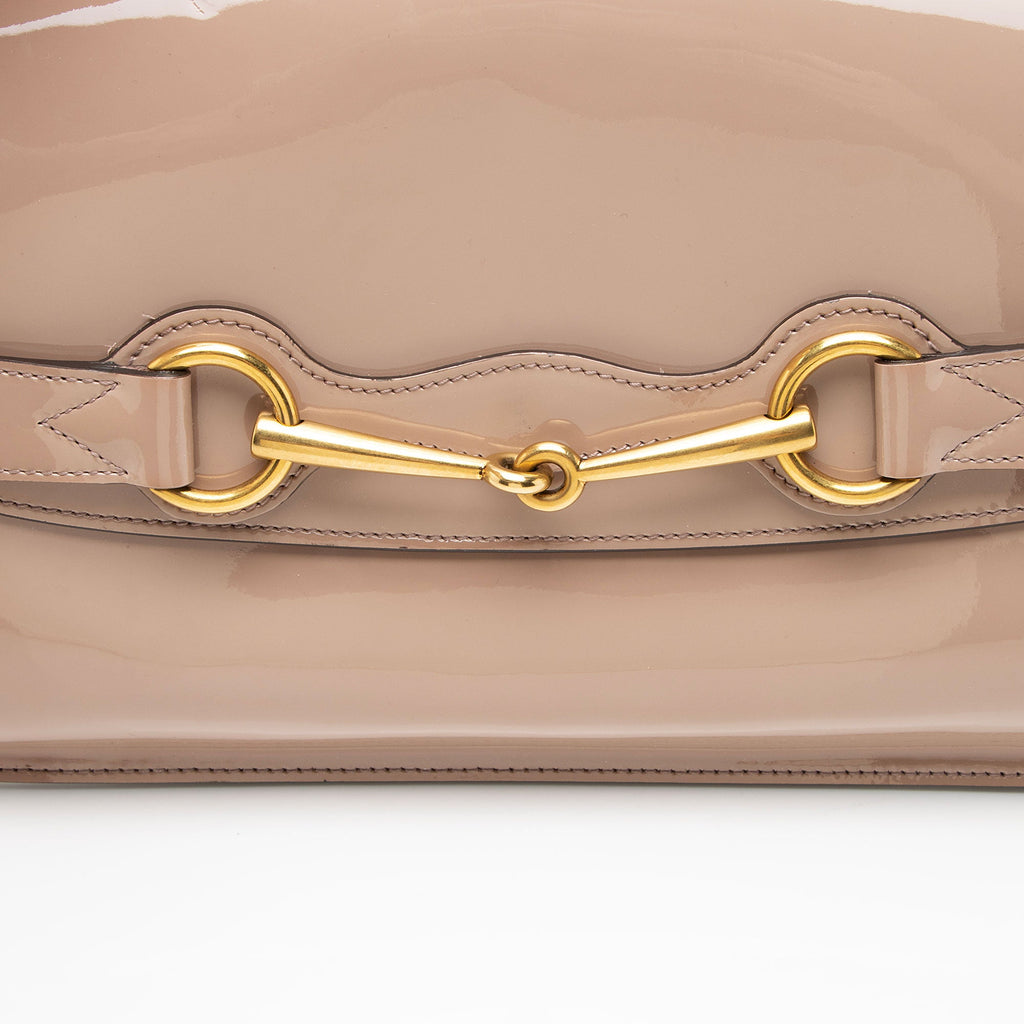 Gucci Patent Leather Bright Bit Clutch