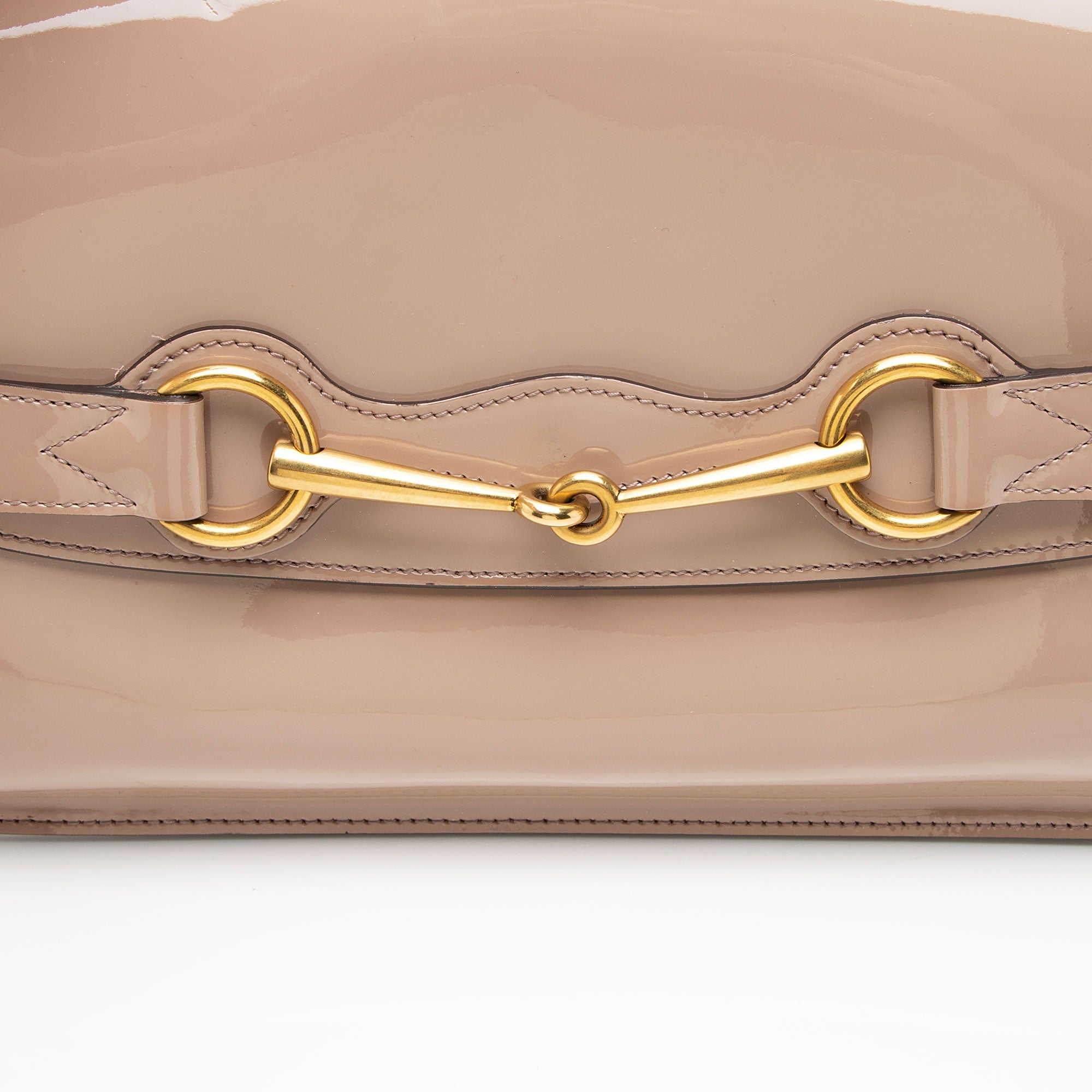 Gucci Patent Leather Bright Bit Clutch