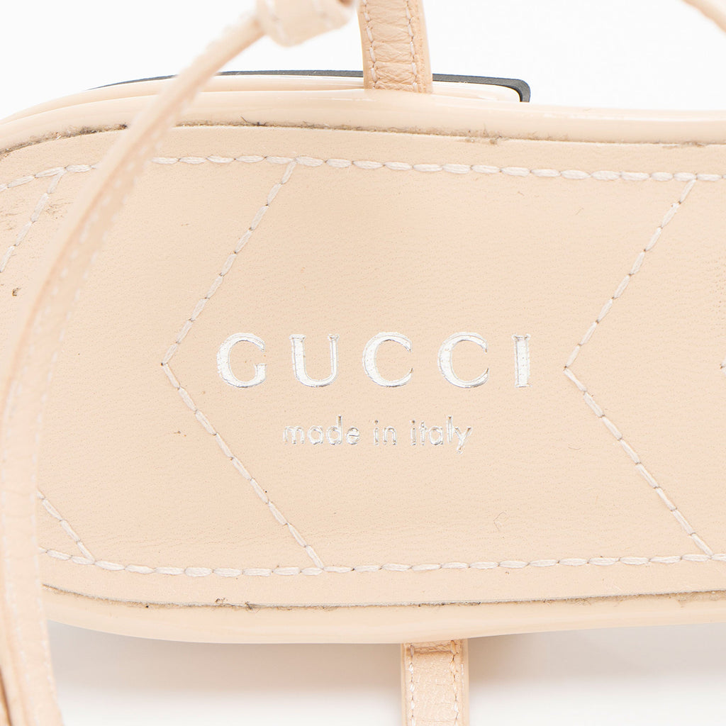 Gucci Patent Leather GG Ballet Flats - Size 6 / 36