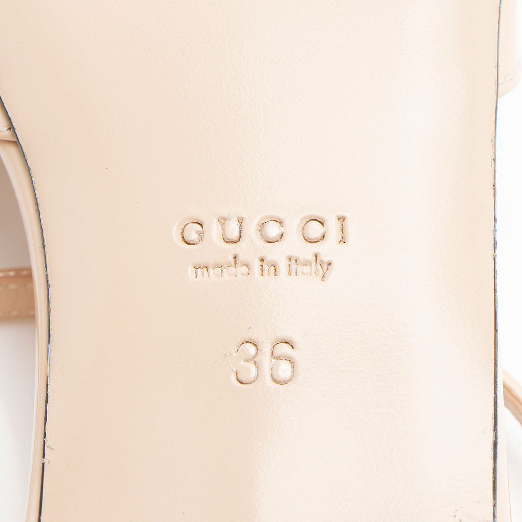Gucci Patent Leather GG Ballet Flats - Size 6 / 36