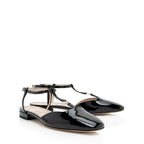 Gucci Patent Leather Double G Slingback Flats - Size 8 / 38